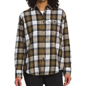The North Face Berkeley Long Sleeve Plaid Shirt Military Olive
